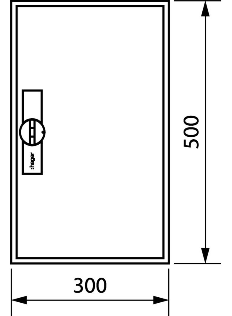 univers Obudowa FW pusta IP44 kl.II 500x300x160 FWB31D HAGER