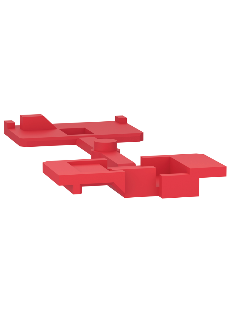 Oznacznik przyłącza KNB 10 szt. czerwony