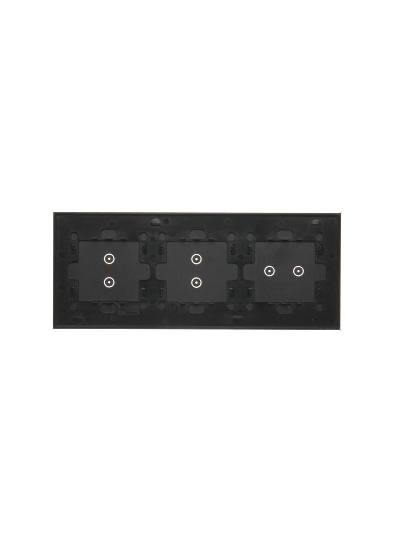 Simon 54 Touch Panel dotykowy S54 Touch 3 moduły 2 pola dotykowe poziome + 2 pola dotykowe pionowe + 2 pola dotykowe pionowe zastygła lawa DSTR3233/73 KONTAKT