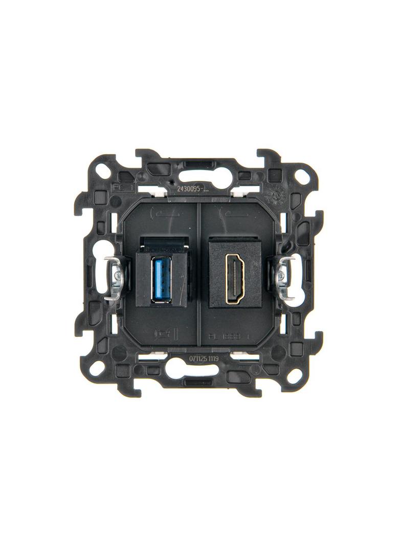 Simon 24 Gniazdo HDMI 2.1 + USB A 3.0 biały NGHDUSB3.01/11