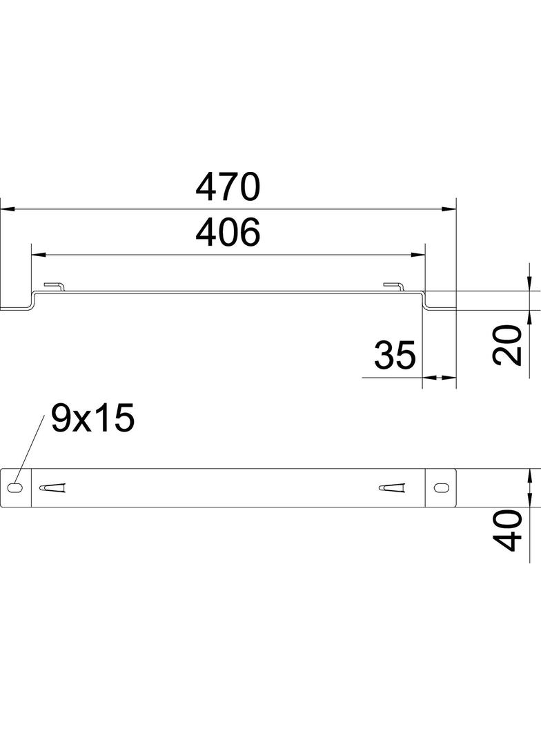 DBLG 20/400, UCHWYT DYSTANSOWY DBL G 20/400