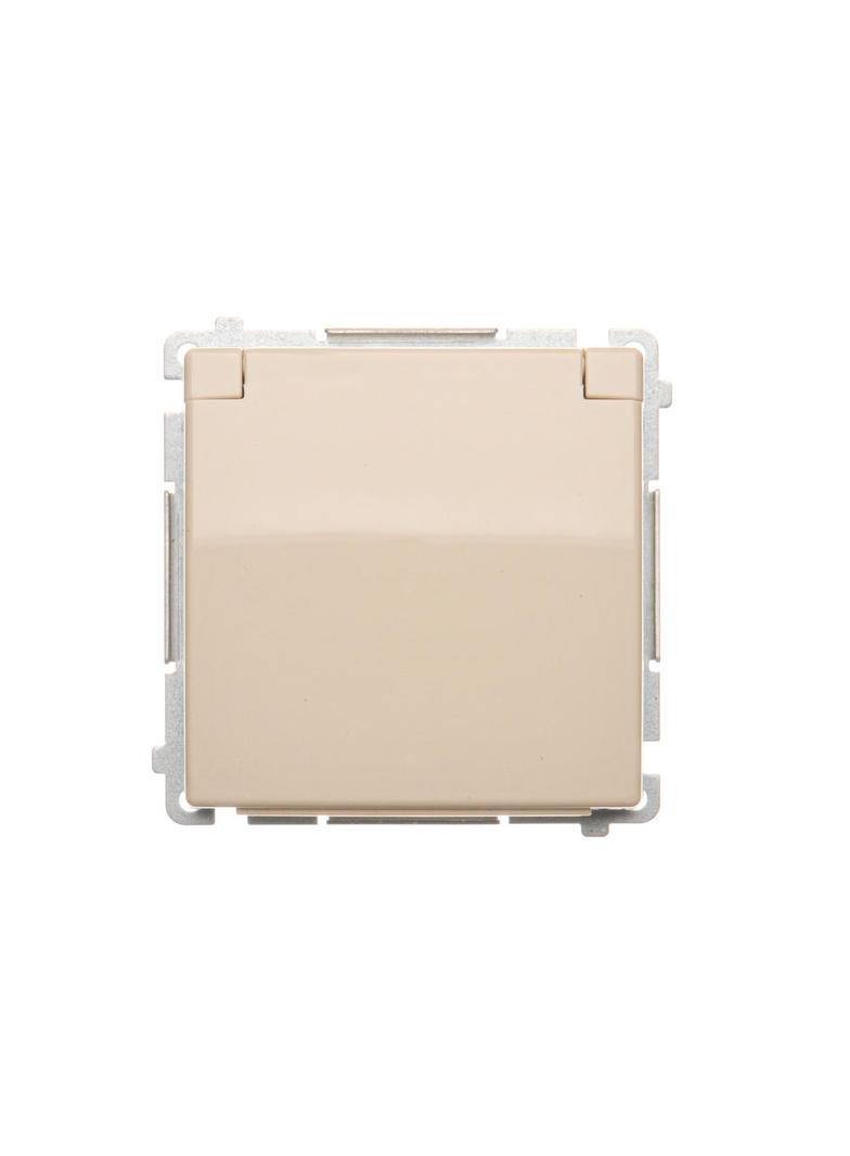 Simon Basic Gniazdo wtyczkowe Schuko do wersji IP44 z przesłonami 16A 250Vzaciski śrubowe beż BMGSZ1BZ.01/12 BMGSz1Bz.01/12 KONTAKT