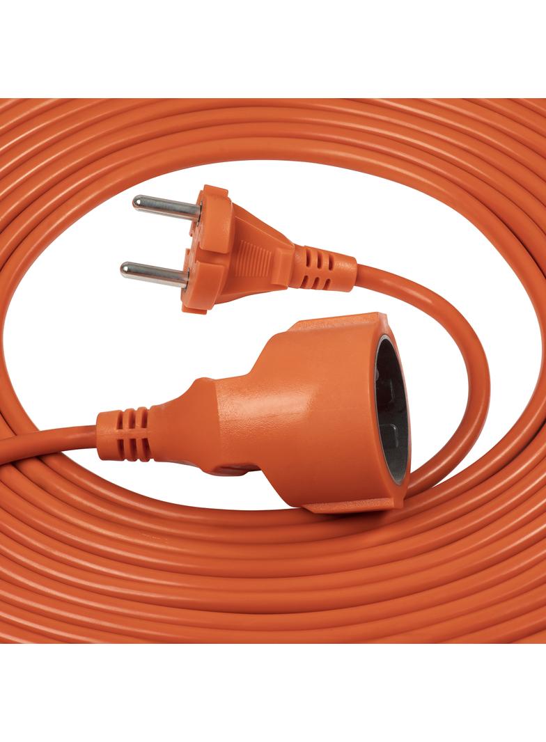 Przedłużacz PVC IP20 30m 1x2P, H03VV-F 2x1mm2