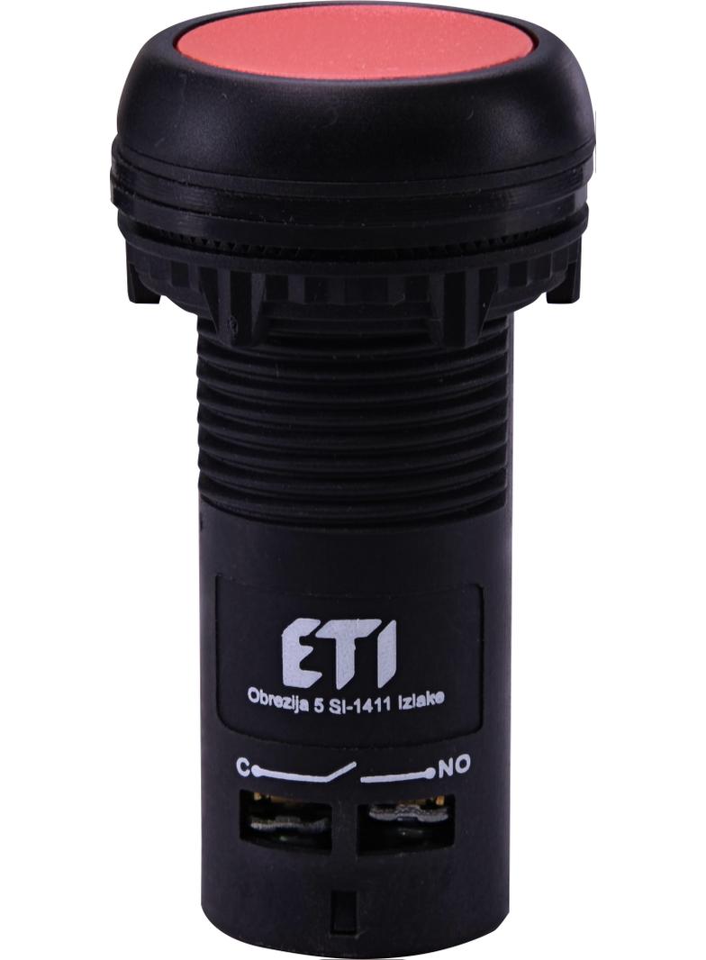 ECF-11-R - Przycisk kompaktowy z guzikiem krytym, 1NO+1NC, Czerwony