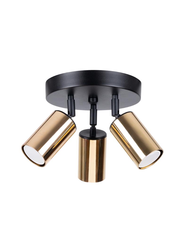 Plafon WINX 3P czarny/złoty