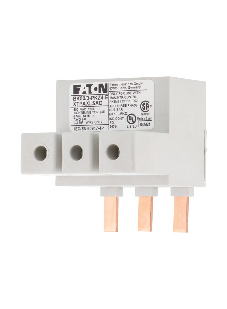 BK50/3-PKZ4-E Zacisk zasilający do mostków 3p 50mm2 UL rozrusznik E 272165 EATON