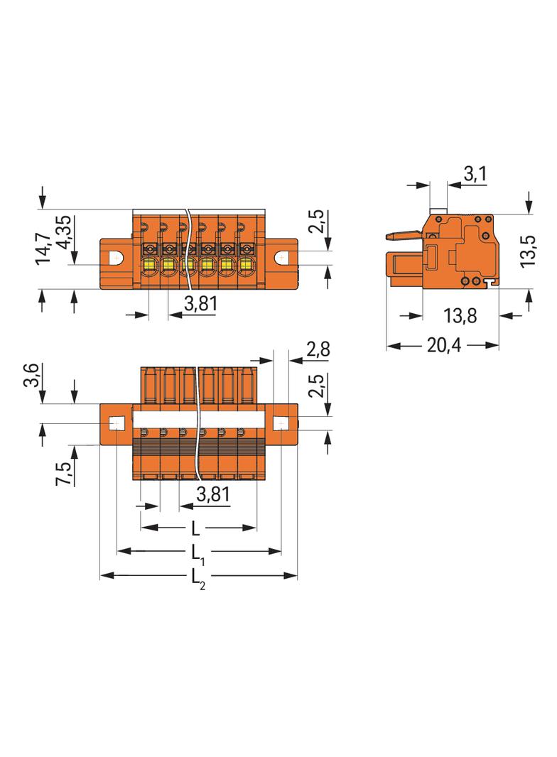1-przewodowe gniazdo