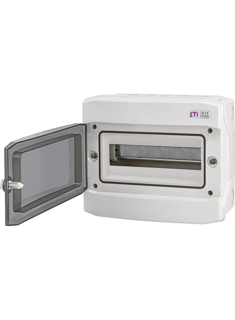 Rozdzielnica natynkowa 1x12 IP65 drzwi transparentne ECH-12PT 001101062 ETI
