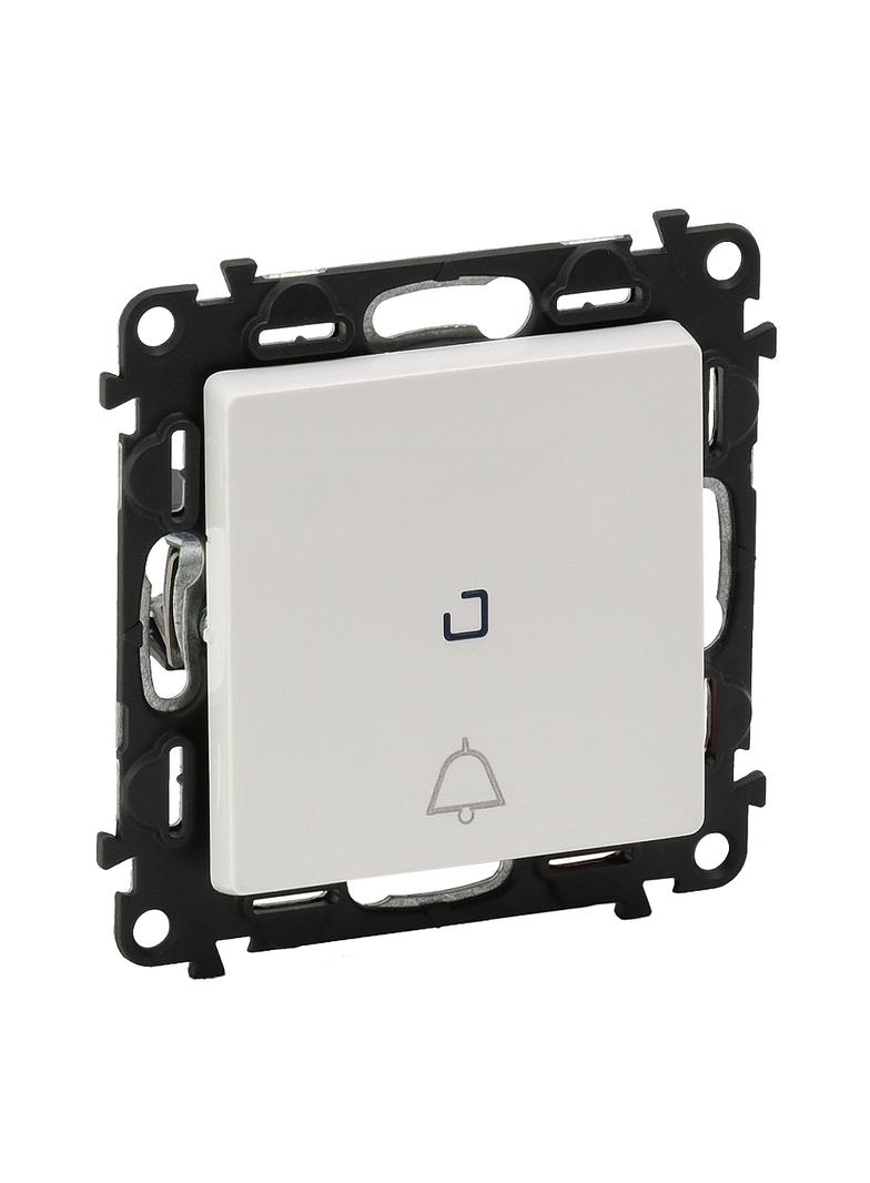 VALENA LIFE PRZYCISK PRZEŁĄCZNY NO/NC PODŚWIETLANY Z SYMBOLEM DZWONKA BIAŁY 6 A - 250 V~, Legrand