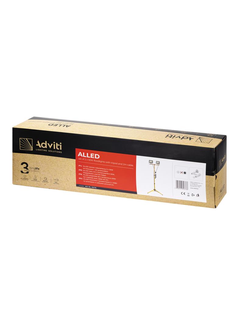 Zestaw naświetlaczy ALLED 2 x 50W + statyw + przewód AD-NL-6276 ORNO