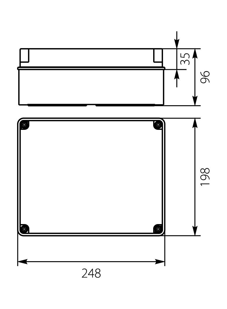 OH-4A.2 obudowa hermetyczna IP65 248x198x96 mm 29.42 OPATÓWEK