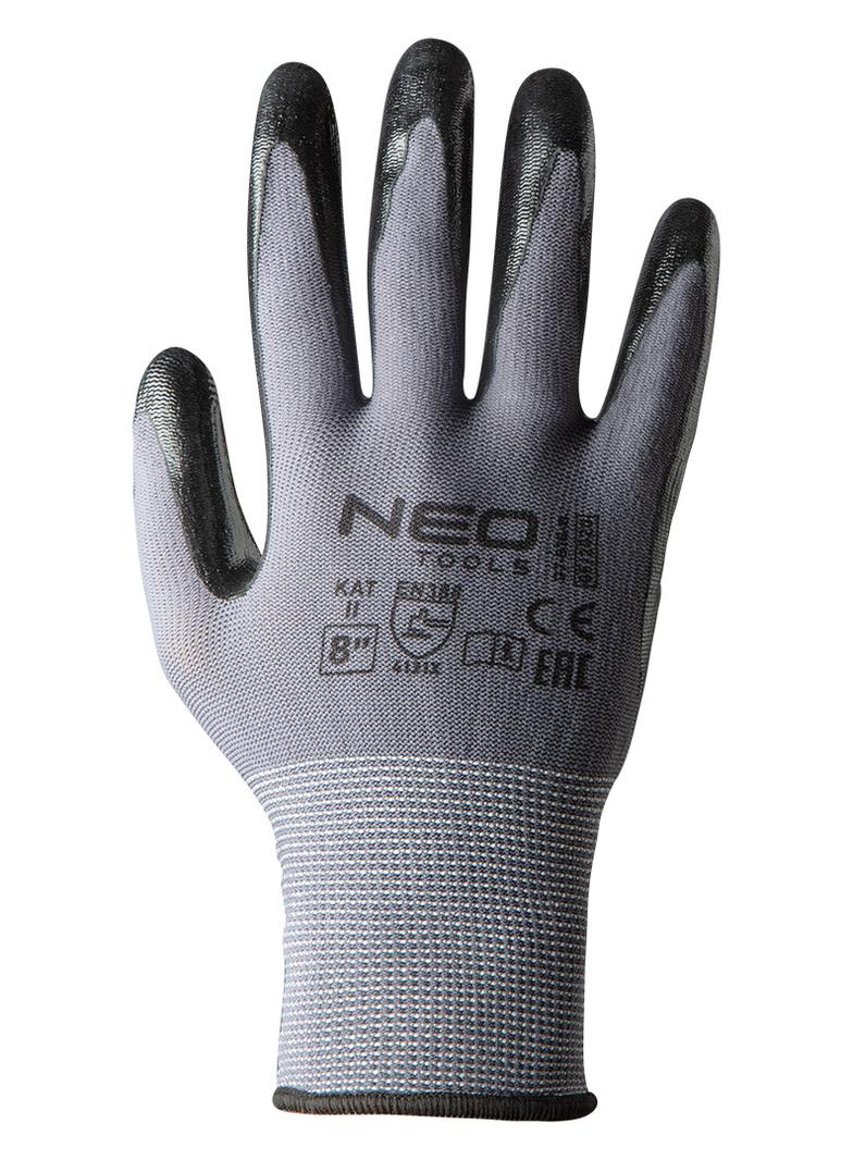 Rękawice robocze, nylon pokryty nitrylem, 4131X, rozmiar 9