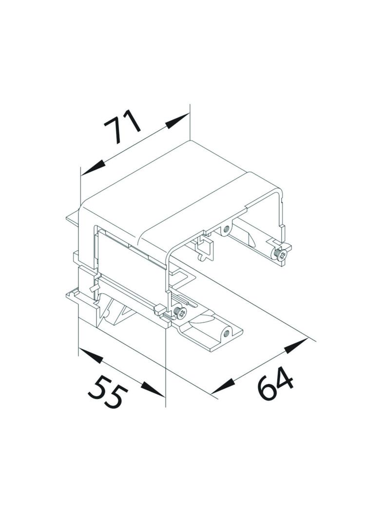tehalit.WA Puszka inst. montaż C-profil do gniazd teleinf/antracyten PA bezhal GLS5510 HAGER