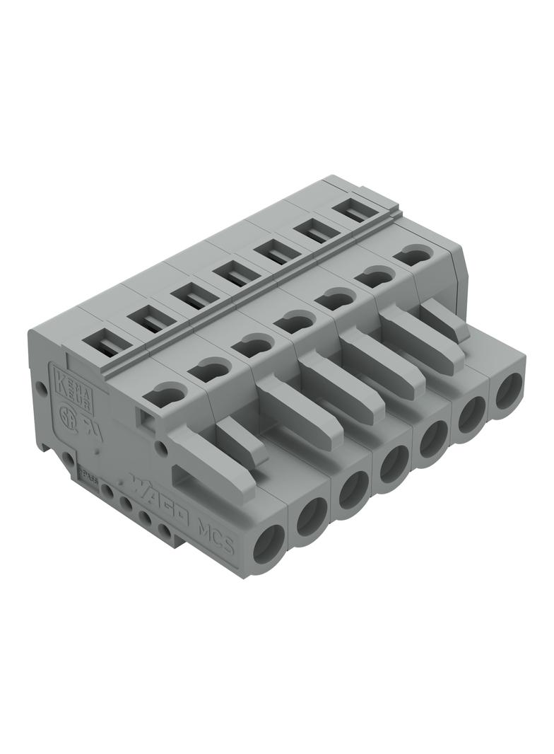 Gniazdo MCS‑MIDI Classic 7‑biegunowe szare raster 5mm 231‑107/026‑000 /50szt./ WAGO