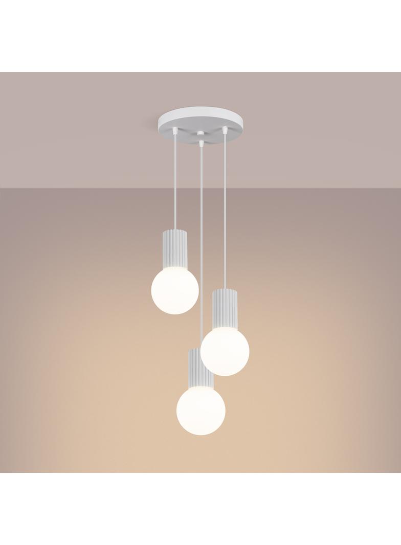 Lampa wisząca HALO 3P biała