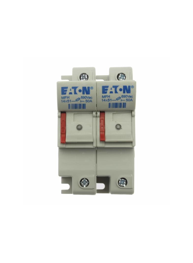 2 Pole 14x51 MFH Neon Indicator Podstawa wkładki cylindrycznej 14x51 2P 50A 690VAC wskaźnik CH142DIU