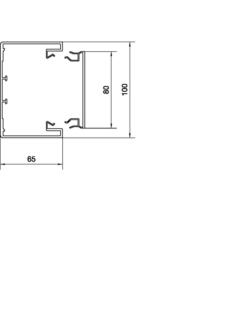tehalit.BRP Kanał PVC podstawa 65x100, biały