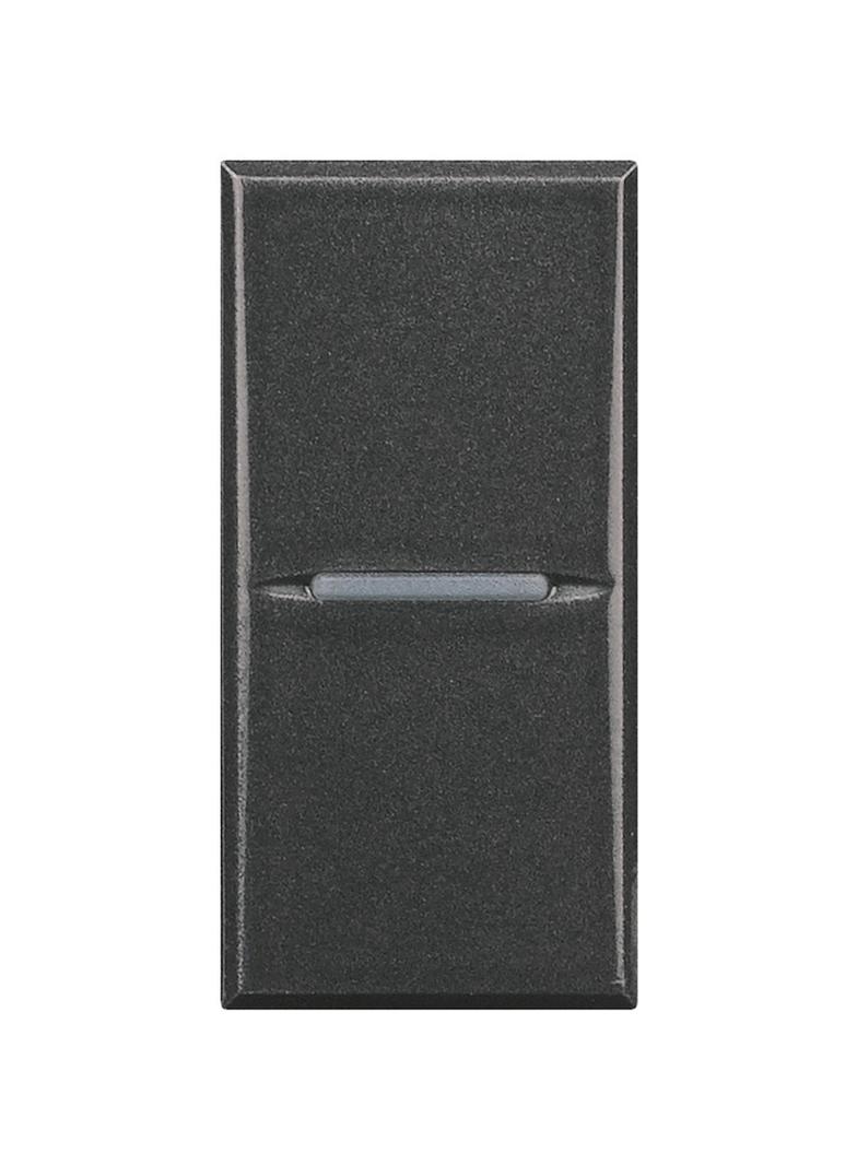 AXOLUTE - Przycisk jednobiegunowy NO 10A (zaciski automatyczne) 1 moduł AXIAL antracyt, Bticino