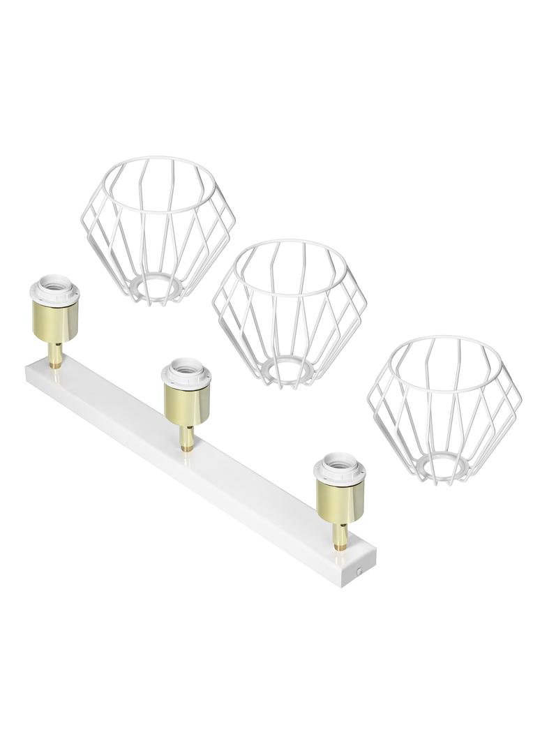 Waya 3P E27, oprawa ścienno-sufitowa, max. 3x60W, biała, listwa