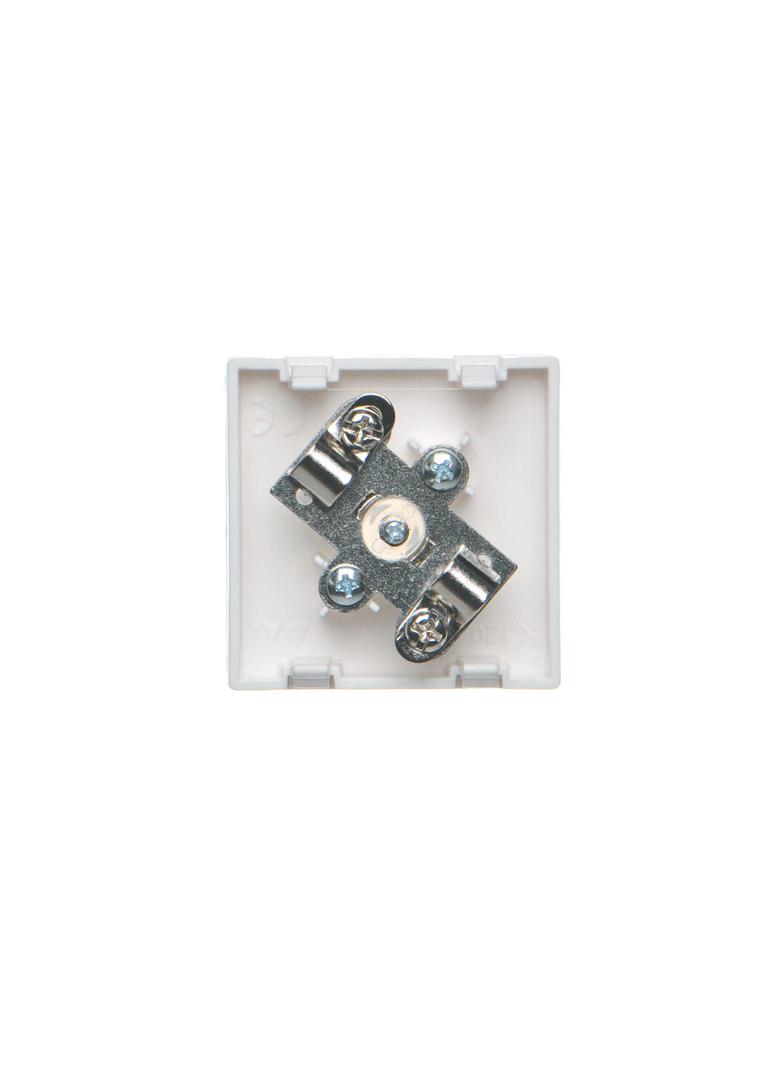 Simon Connect Płytka K45 gn. TV męskie 45x45mm + wkład czysta biel K120A/9 KONTAKT