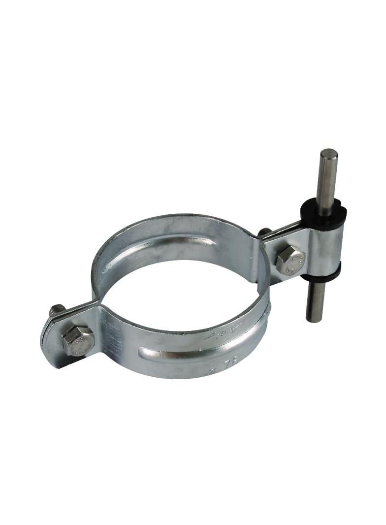 Objema do stojaka dachowego 76 mm, z tuleją PVC, St/tZn 425076 DEHN