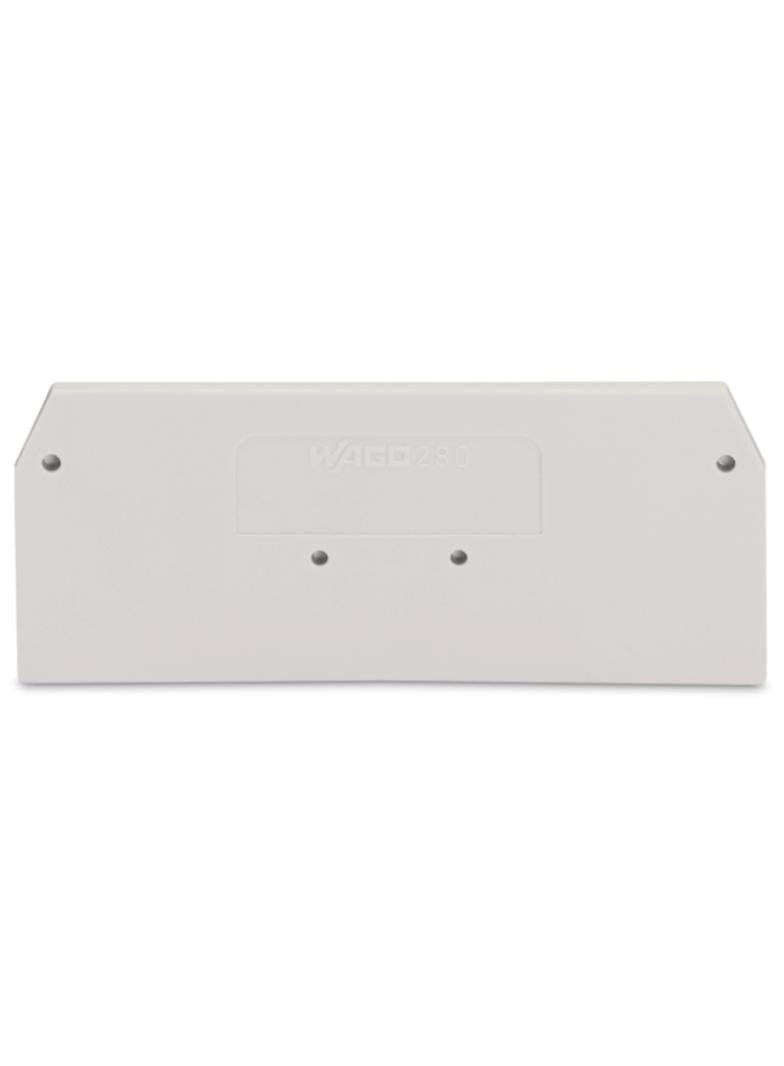 ścianka końcowa jasnoszara