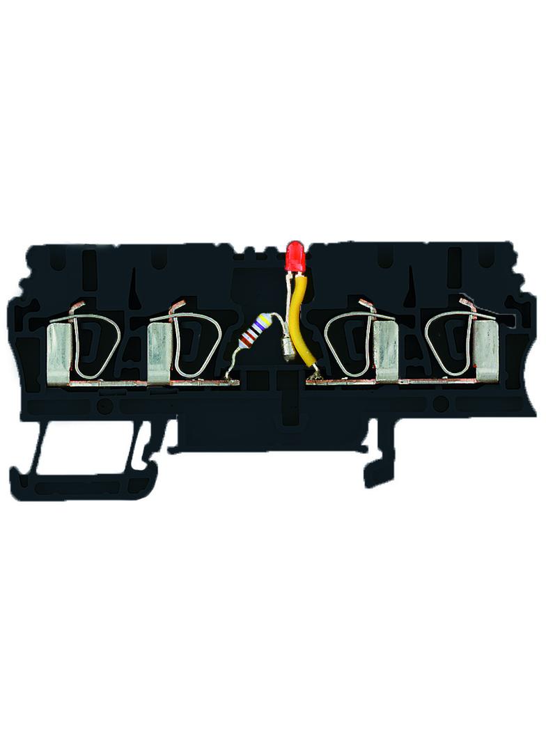 ZDU 2.5/2X2AN/LD- SW Złączki szynowe z elementami elektronicznymi, nr katalogowy 1252060000