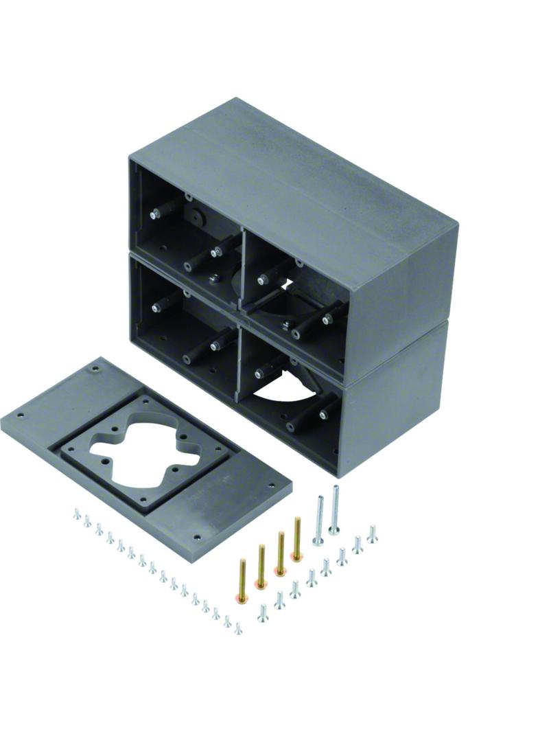 tehalit.VE-EE Puszka napodłogowa 8 stal szary PA GBZ87011 HAGER