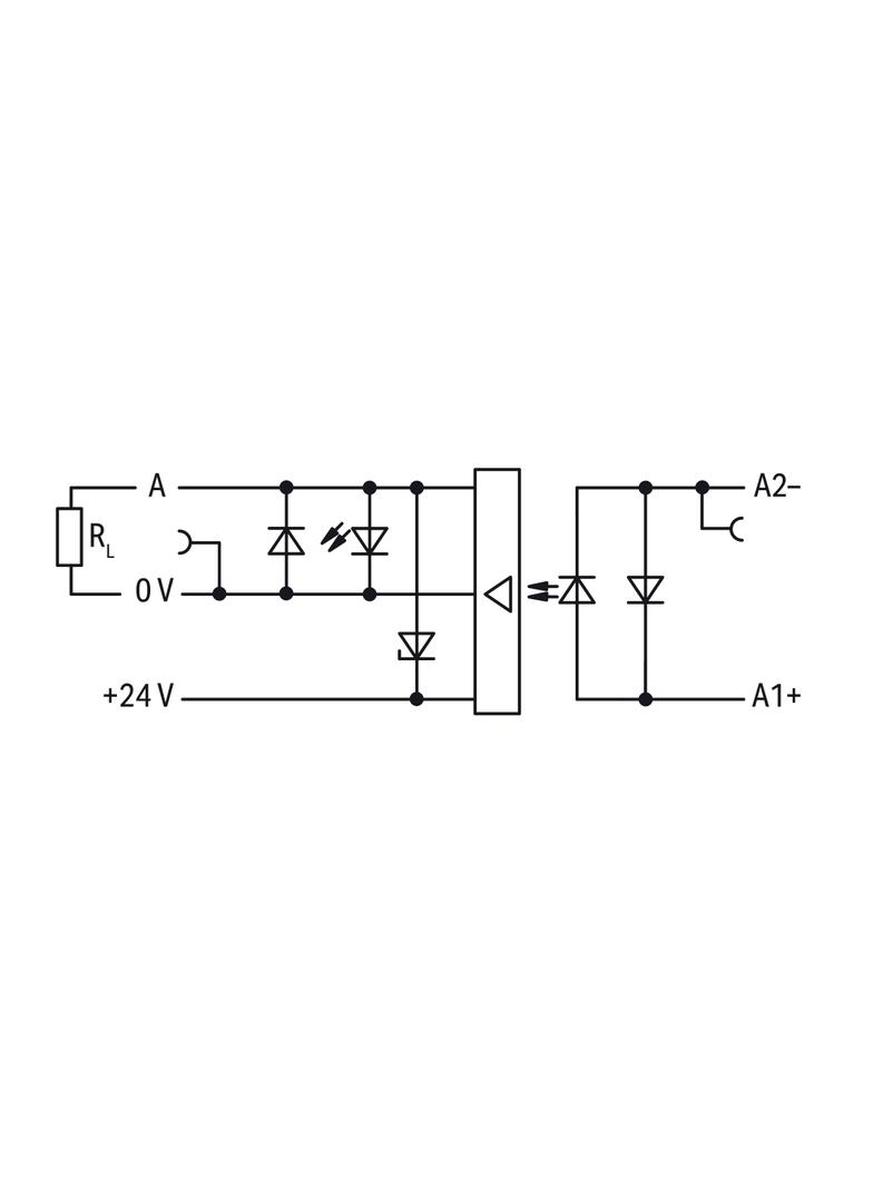 złączka z optoseparatorem 24VDC/24VDC/0,5A/10kHz