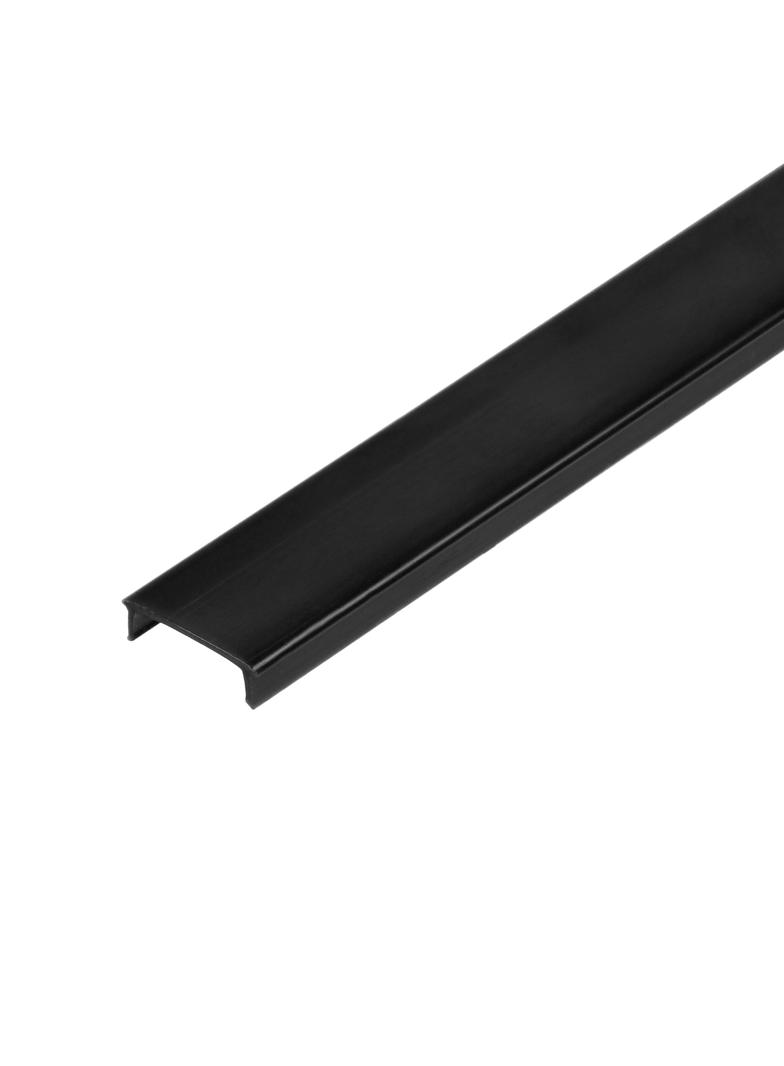 Klosz do profili wpuszczanych w karton gips z serii AD-LP-6505, 2m, poliwęglan czarny, komplet 50 sz