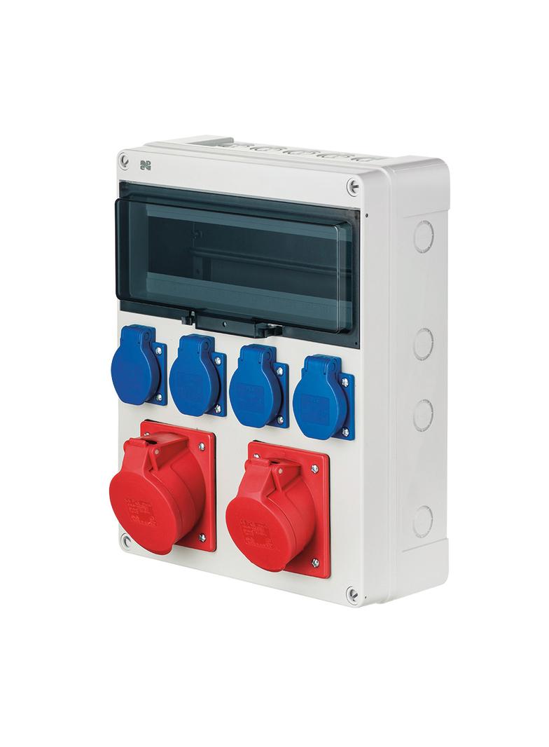 RS 13-MOD 4x2P+Z, 3P+N+Z 16A, 3P+N+Z 32A N/T