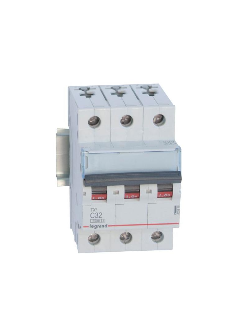 WYŁĄCZNIK NADPRĄDOWY S 303 3P C 32A 6000A SERII TX3, Legrand