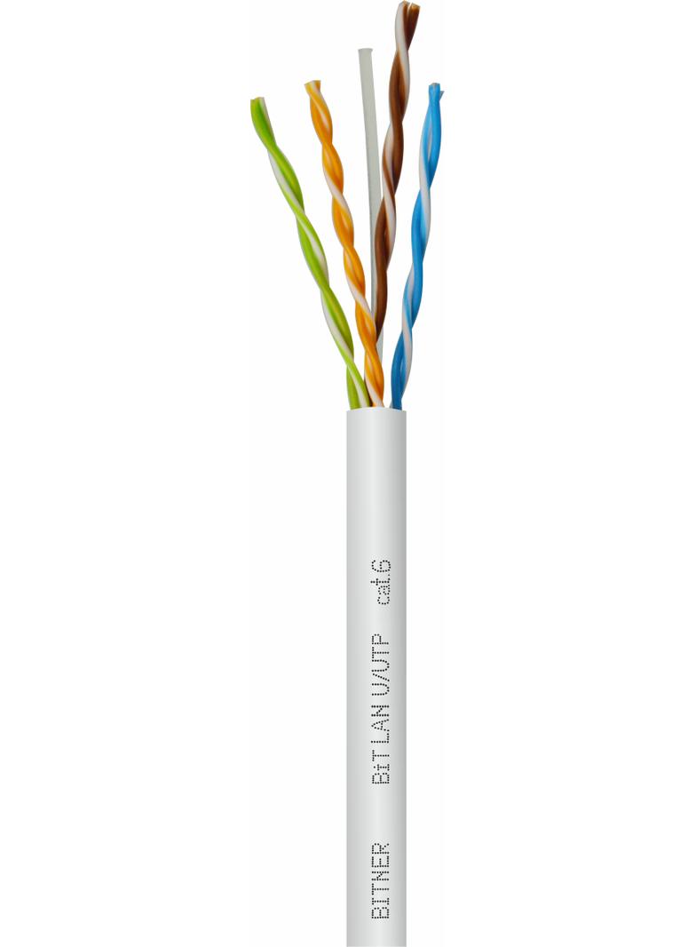 BiTLAN U/UTP 4x2x23 AWG (0,54) cat. 6 350MHz Kabel do sieci teleinformatycznych TI0044 BITNER