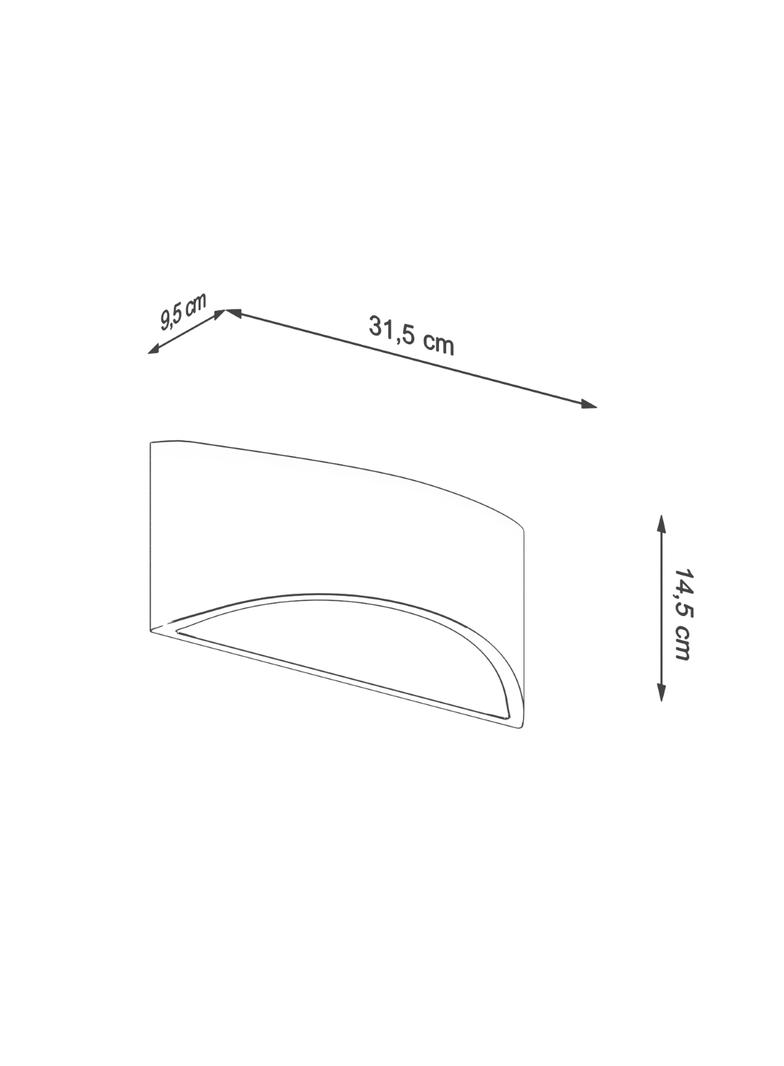 Sollux Kinkiet lakierowany VIXEN biały połysk SL.1048