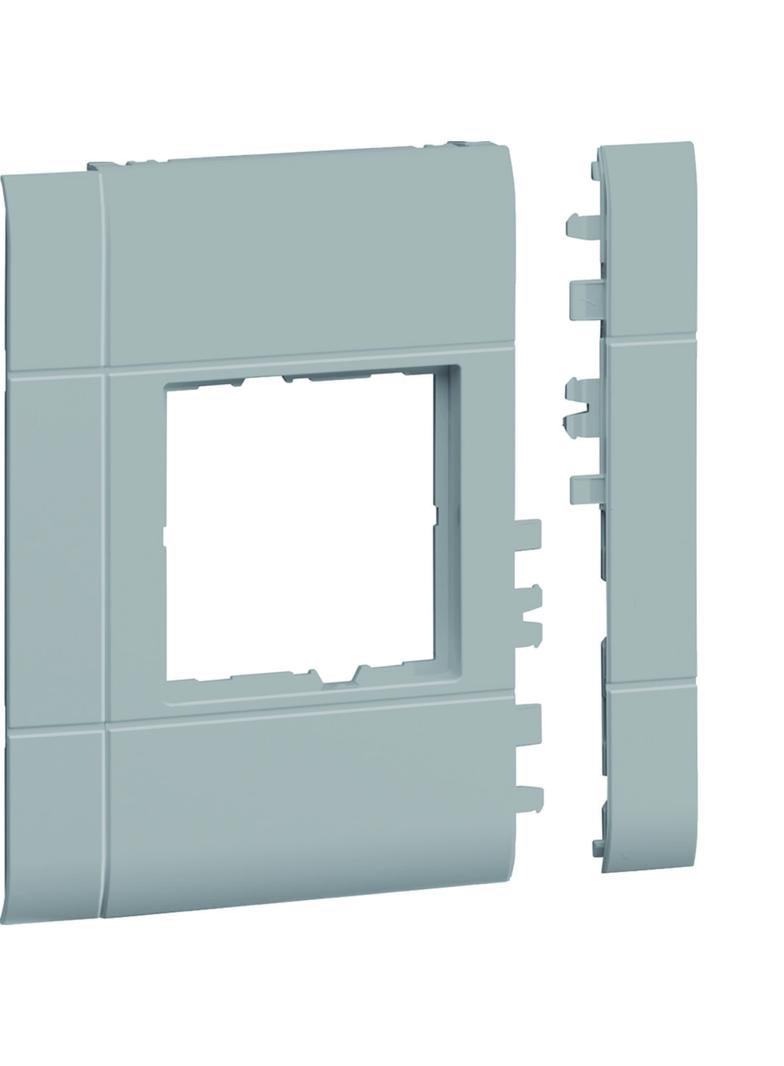 tehalit.WA Maskownica 120mm 1-krotna 50x50mm PC-ABS bezhalogenowy lakier alu GR1200BLAN HAGER