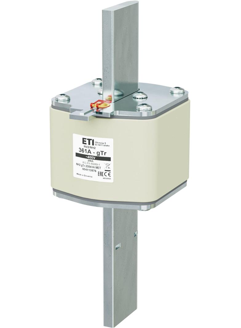Wkładka topikowa NH pomiarowa gTr NH2 gTr 361A 400V 250kVA MET 004113876 ETI