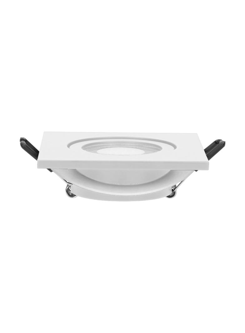 DARI S ramka dekoracyjna oprawy punktowej, MR16/GU10 max 50W, kwadrat, biała IP44 AD-OD-6171/W ORNO