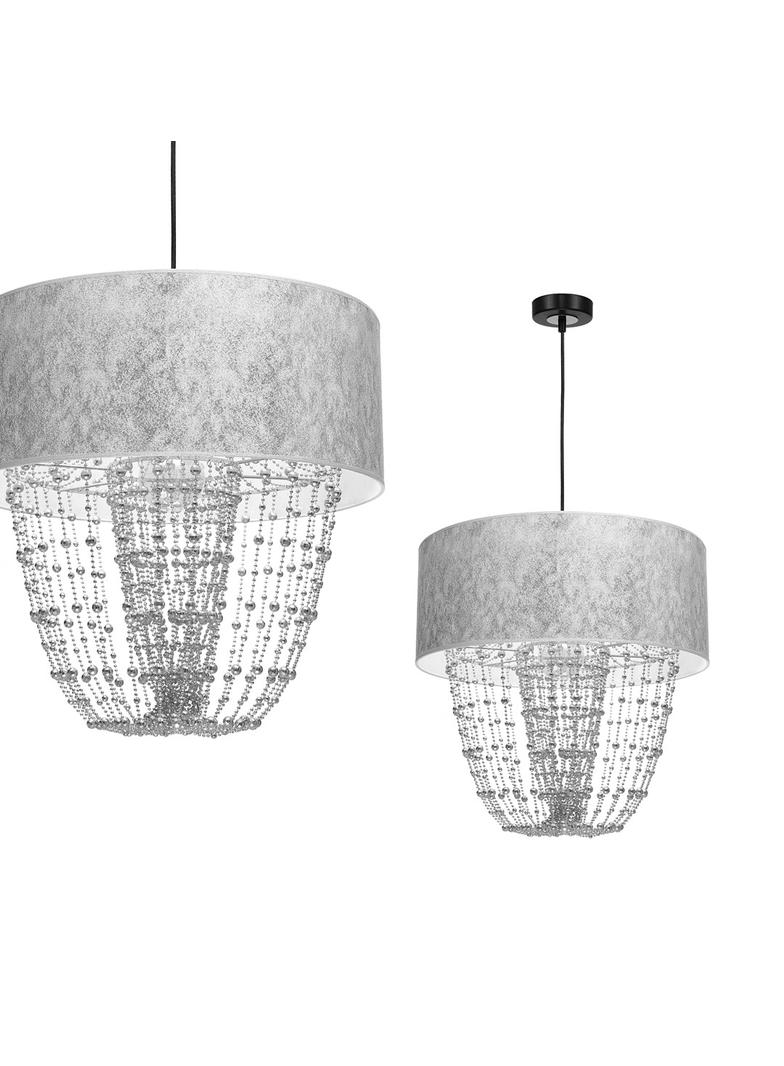 lampa wisząca Almeria E27 srebrna MLP6437 Milagro