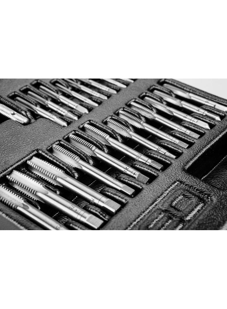 Narzynki i gwintowniki, zestaw 31 szt., wkładka