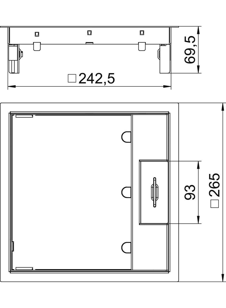 GES9M-2 10U, Kaseta zasilająca