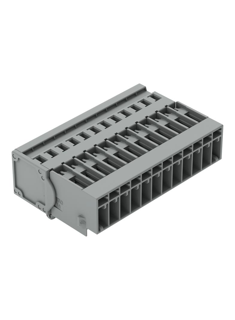 X-COM wtyk 12-biegunowy szary raster 5 mm /25szt./ WAGO