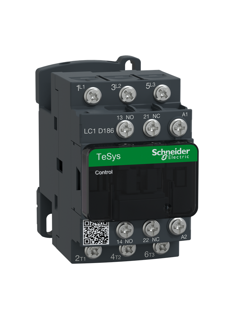 Stycznik mocy TeSys D [AC-3] 18A 3P 1Z 1R cewka 220VAC  LC1D186M7 Schneider