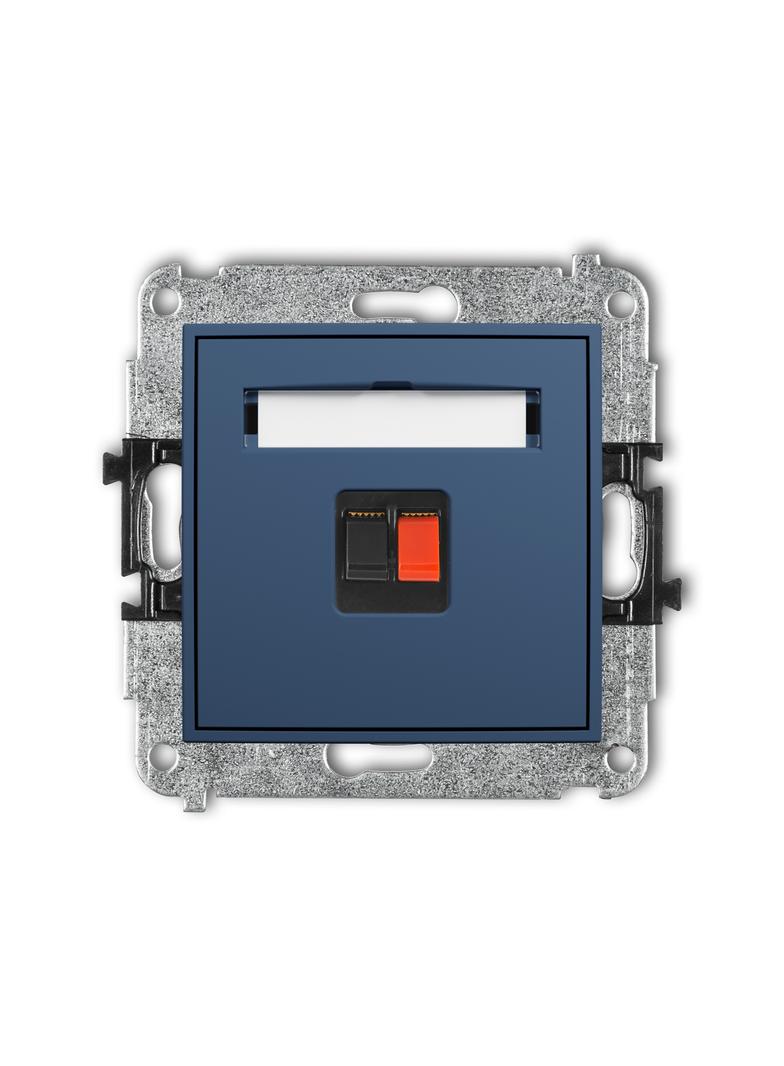 ICON Gniazdo głośnikowe pojedyncze navy blue 64IGG-1 KARLIK