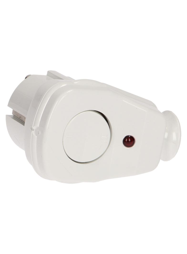 Wtyczka kątowa z włącznikiem i kontrolką AWA-ŁK/BIAŁA ORNO