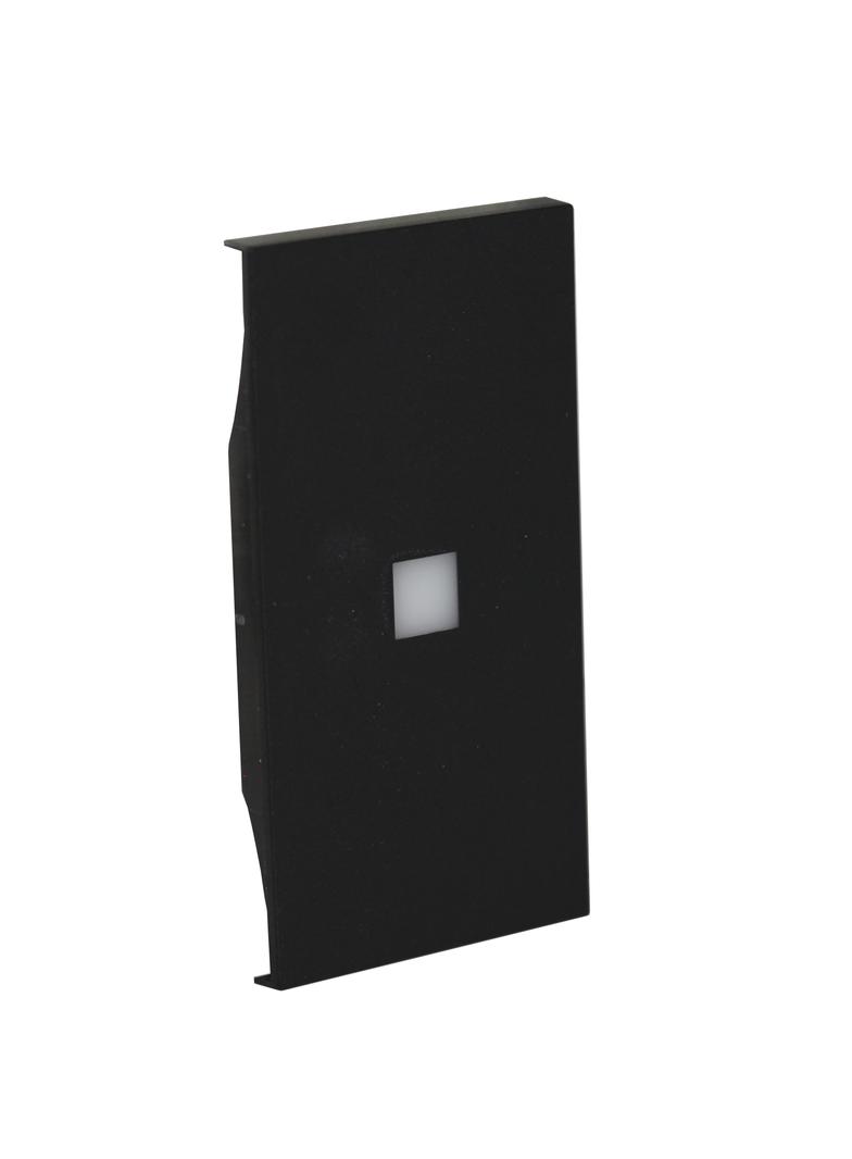 LIVING NOW 'MY HOME' - KLAWISZ Z OKIENKIEM PODŚWIETLENIA - 2 MODUŁY - CZERŃ, Bticino