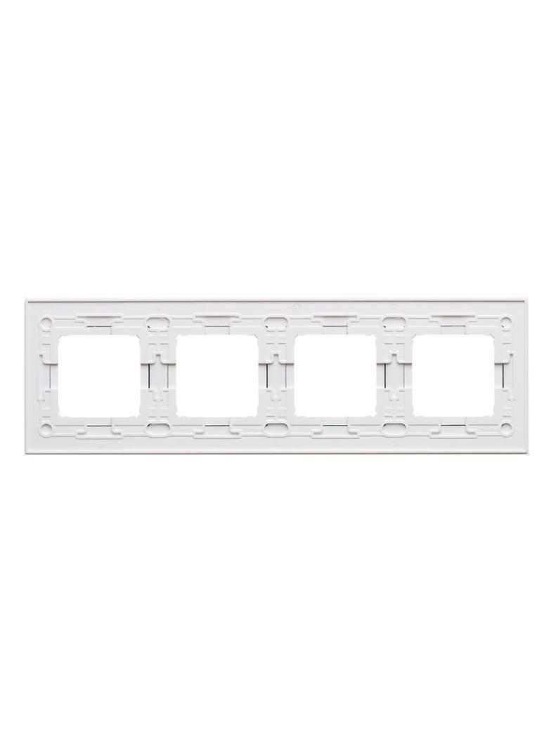Simon 54 NATURE WMDZ-0140xS-068 Ramka 4-krotna Nature-Szkło, CZARNA PERŁA, IP20/IP44. (IP44-należy z DRN4/68 KONTAKT