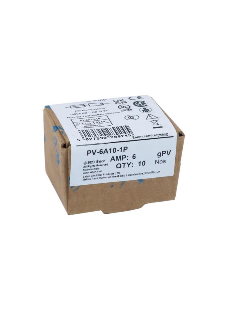 PV-6A10-1P Wkładka PV cylindryczna 6A 1000V DC PCB-1 10x38MM PV-6A10-1P EATON