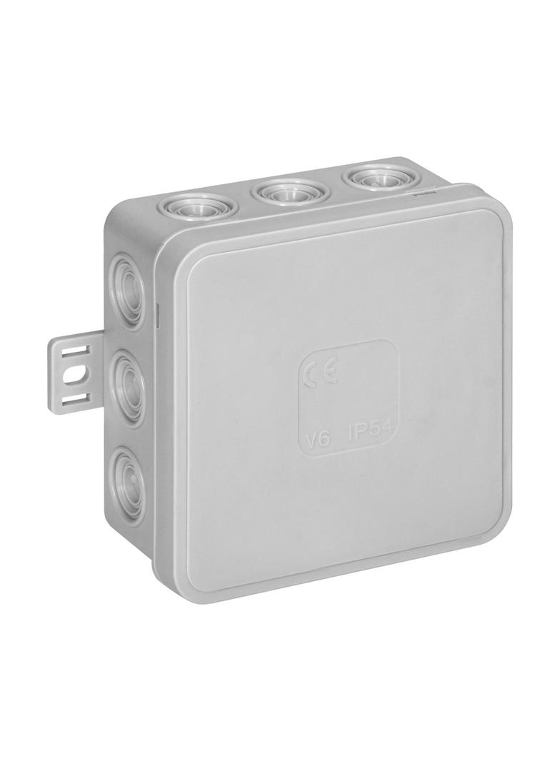 Puszka n/t CLICK IP54 12 przepustów kablowych 85x85x41mm szary OR-JB-13803/G ORNO
