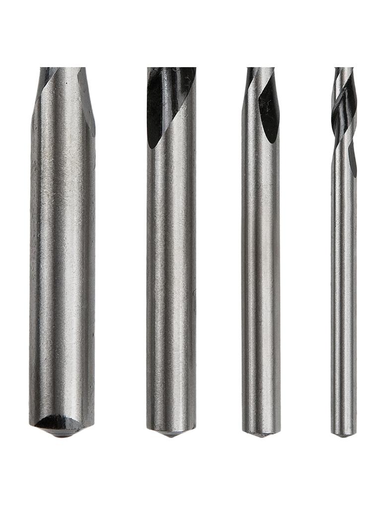 Wiertła do betonu 4-10 mm, zestaw 4 szt., końcówka motylkowa