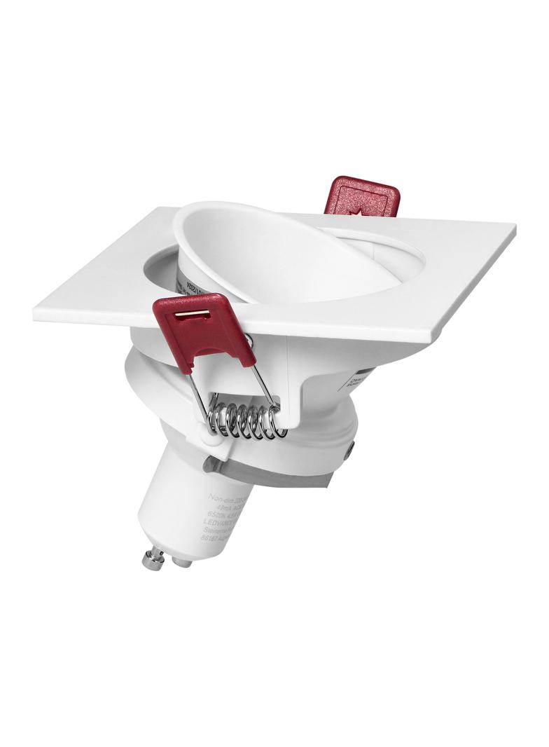 FONDI SC ramka dekoracyjna oprawy punktowej, MR16/GU10 max. 50W, kwadrat, stała, aluminiowa, biała